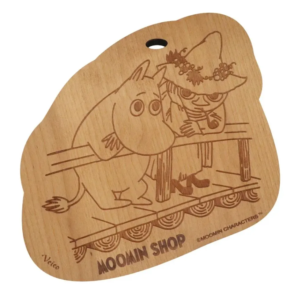 Moomintroll Snufkin Bridge dessous de plat bois