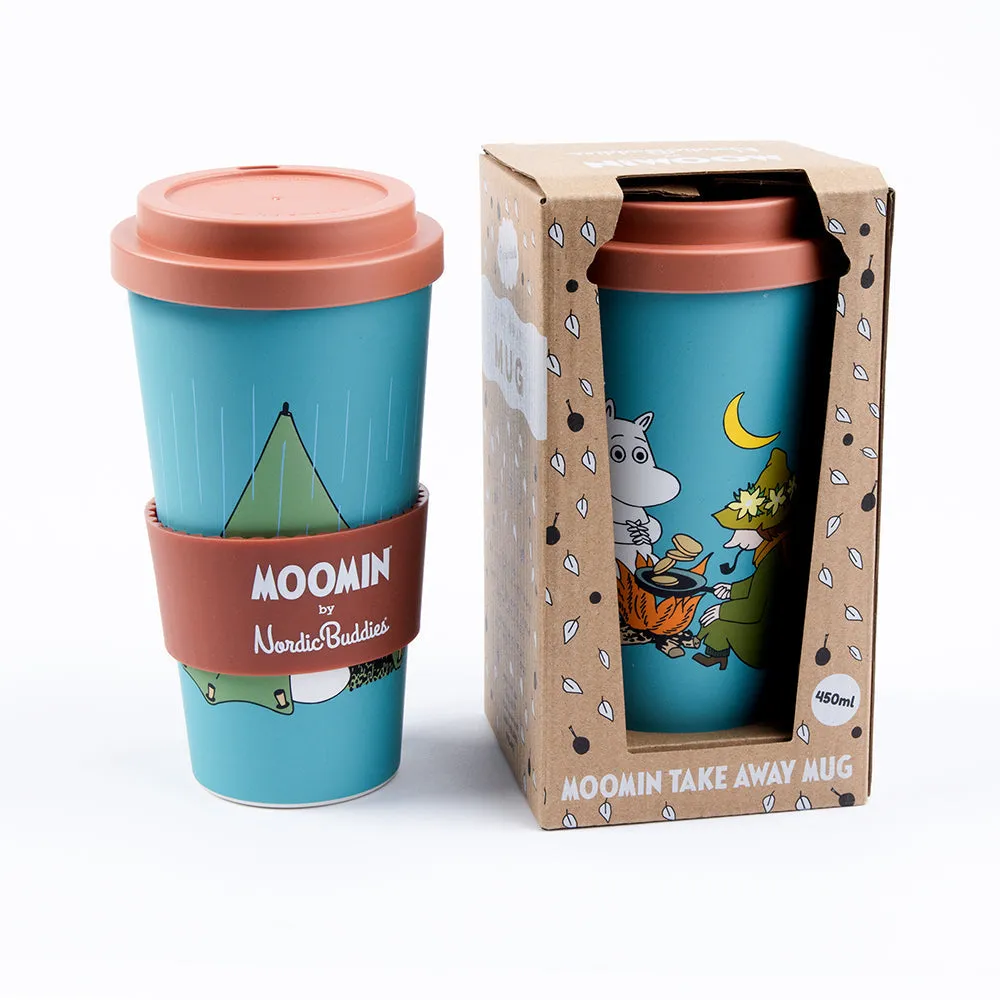 Moomin Camping Take-Away mug turquoise 450 ml biodégradable