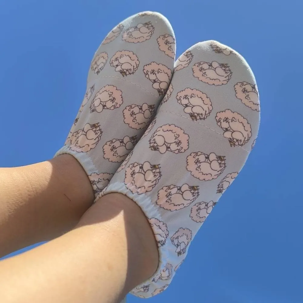 Moomintroll Cloud chaussons enfant bleu clair antidérapants