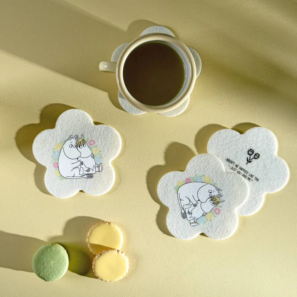 Moomintroll Flowers mug émail blanc