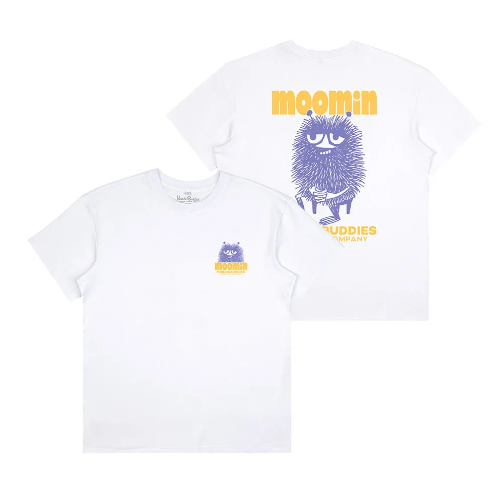 Moomintroll Stinky Sitting t-shirt blanc coton oversize