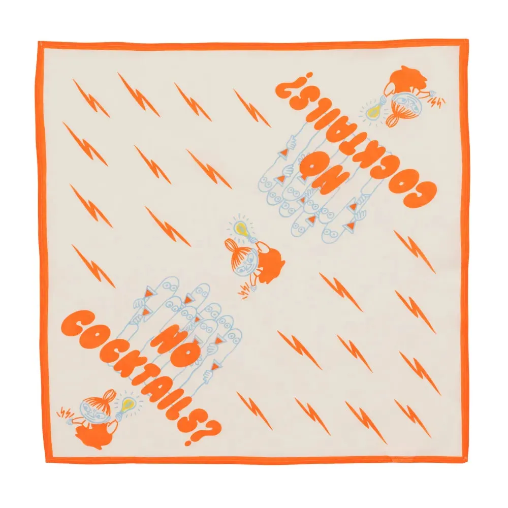 Moomintroll Moomin Party Queue foulard coton 55 x 55 cm