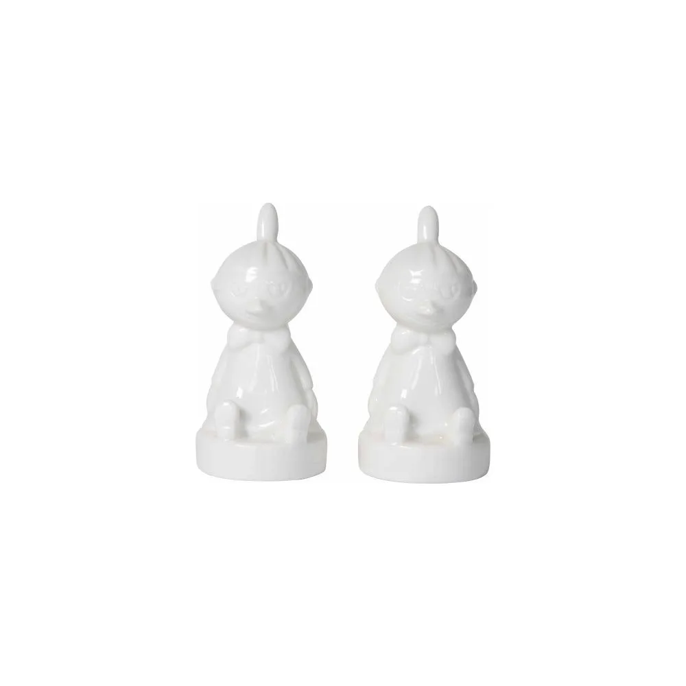 Moomintroll Little My salières céramique blanc lot 2