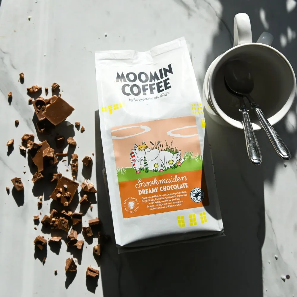 Moomintroll Snorkmaiden café en grains chocolat 250 g