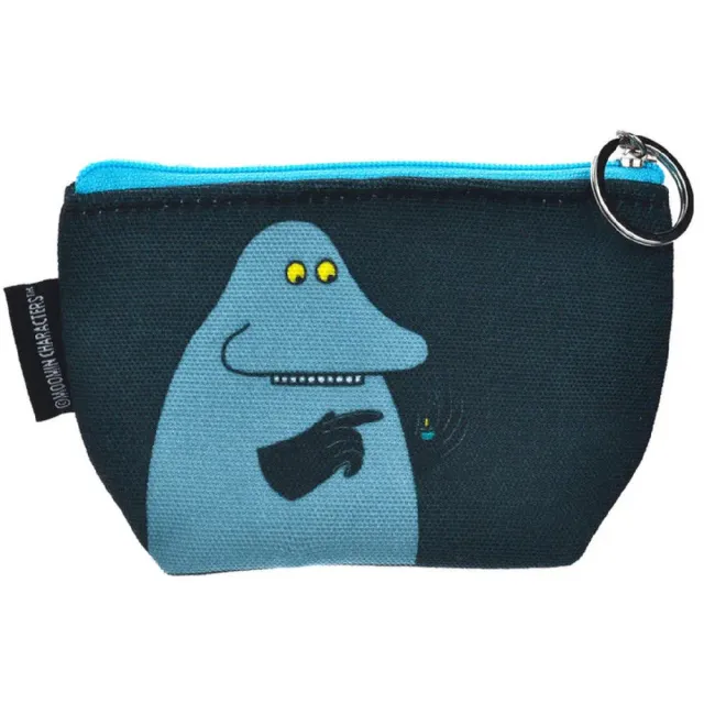 Moomintroll Groke porte-monnaie toile bleu foncé