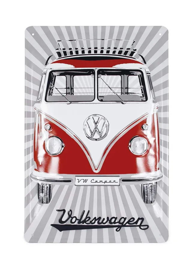 Brisa VW Collection T1 Bus Combi plaque métal 30x20 cm