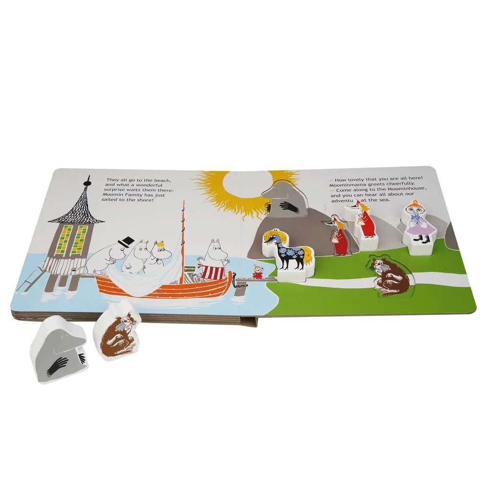 Moomintroll Moominvalley Friends Have Guest livre 5 figurines