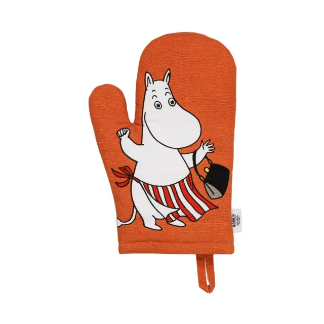 Moomintroll Moominmamma gant de four rouge coton
