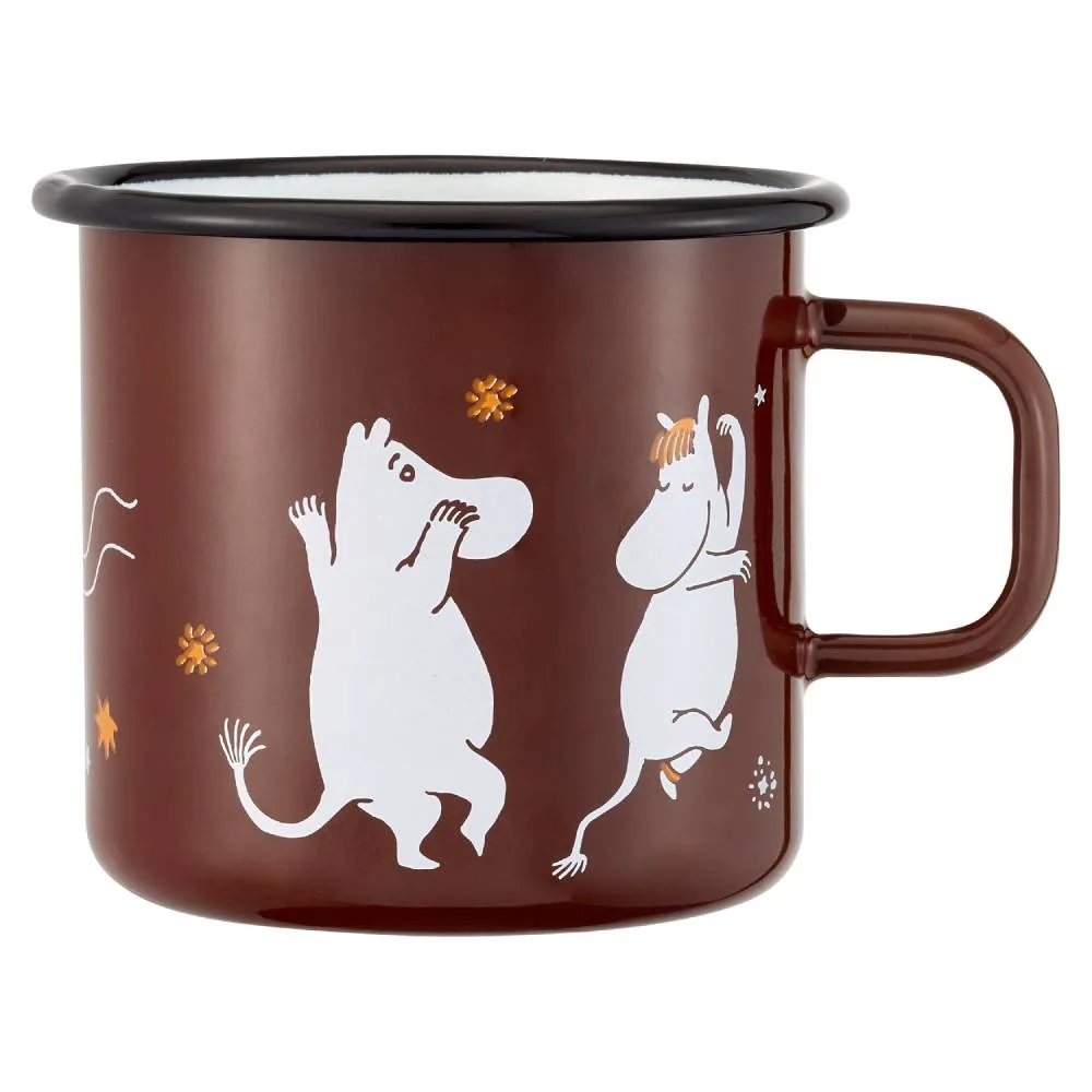 Moomintroll Comet mug émaillé marron 55 cl
