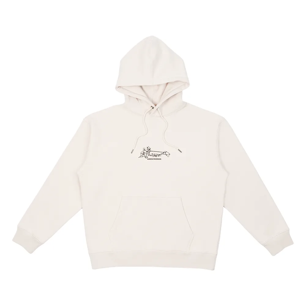 Moomintroll Comet Moomin sweat à capuche beige coton épais