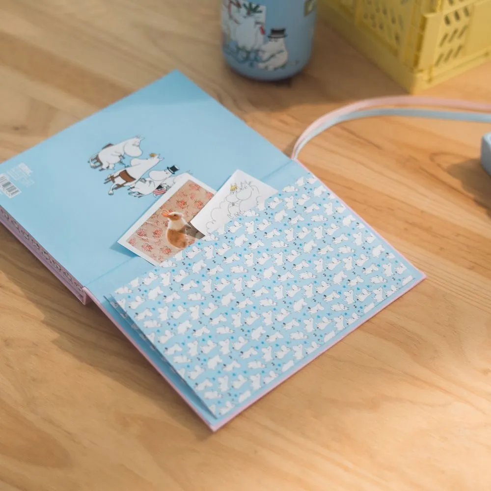 Moomintroll Beach carnet A5 rose 192 pages