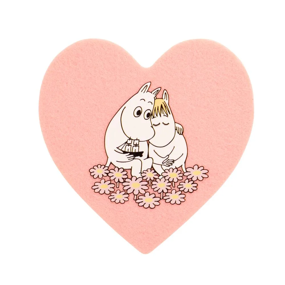 Moomintroll Together dessous de verre rose lot 4