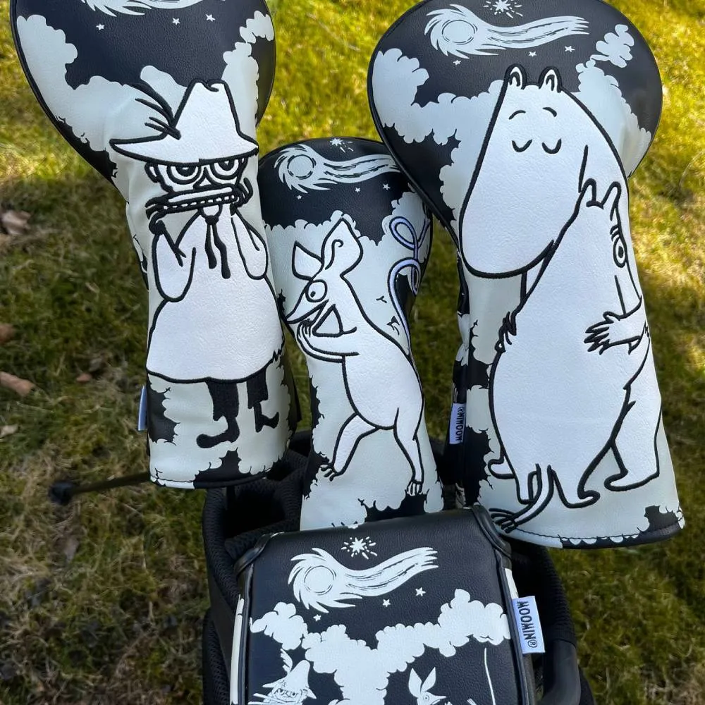 Moomintroll Comet couvre-club hybride Sniff noir et blanc
