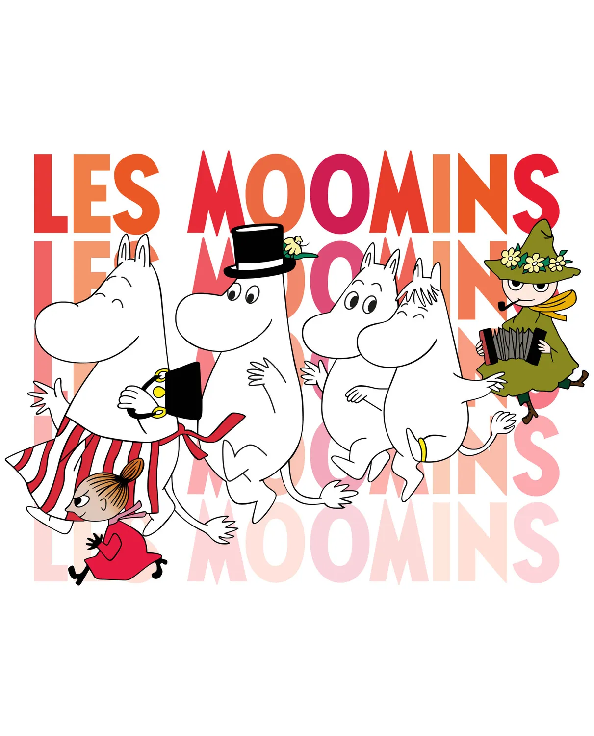 Pixgoodies Les Moomins t-shirt coton dessin animé