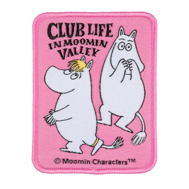 Moomintroll Club Life Iron-On Patch écusson rose