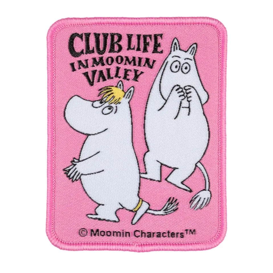 Moomintroll Club Life Iron-On Patch écusson rose