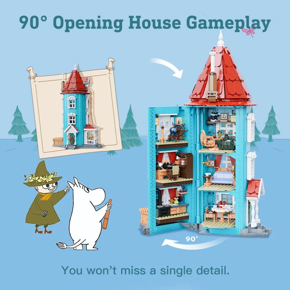 Moomintroll Moominhouse Jeu de construction 1757 pièces