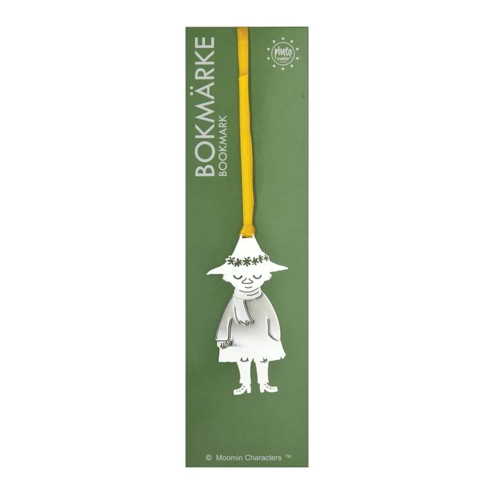 Moomintroll Snufkin marque-page métal argenté 7,5 cm