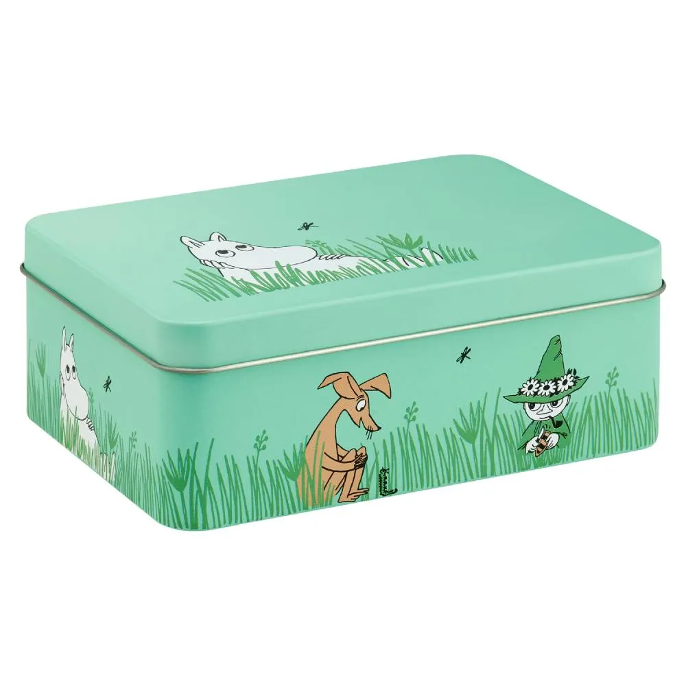 Moomintroll Boys boite metal verte 14,5 x 10,5 cm