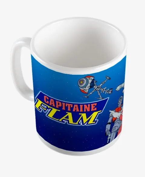 Pixgoodies Capitaine Flam mug céramique galaxie