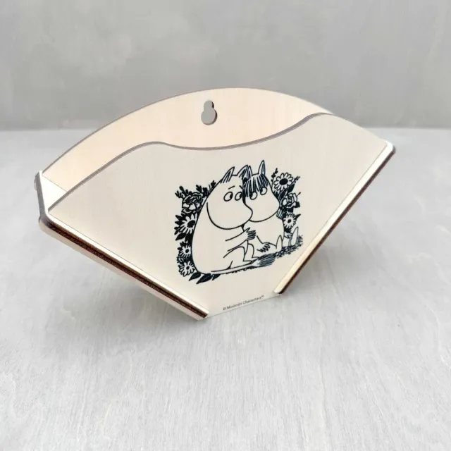 Moomintroll & Snorkmaiden porte-filtre café bouleau N&B