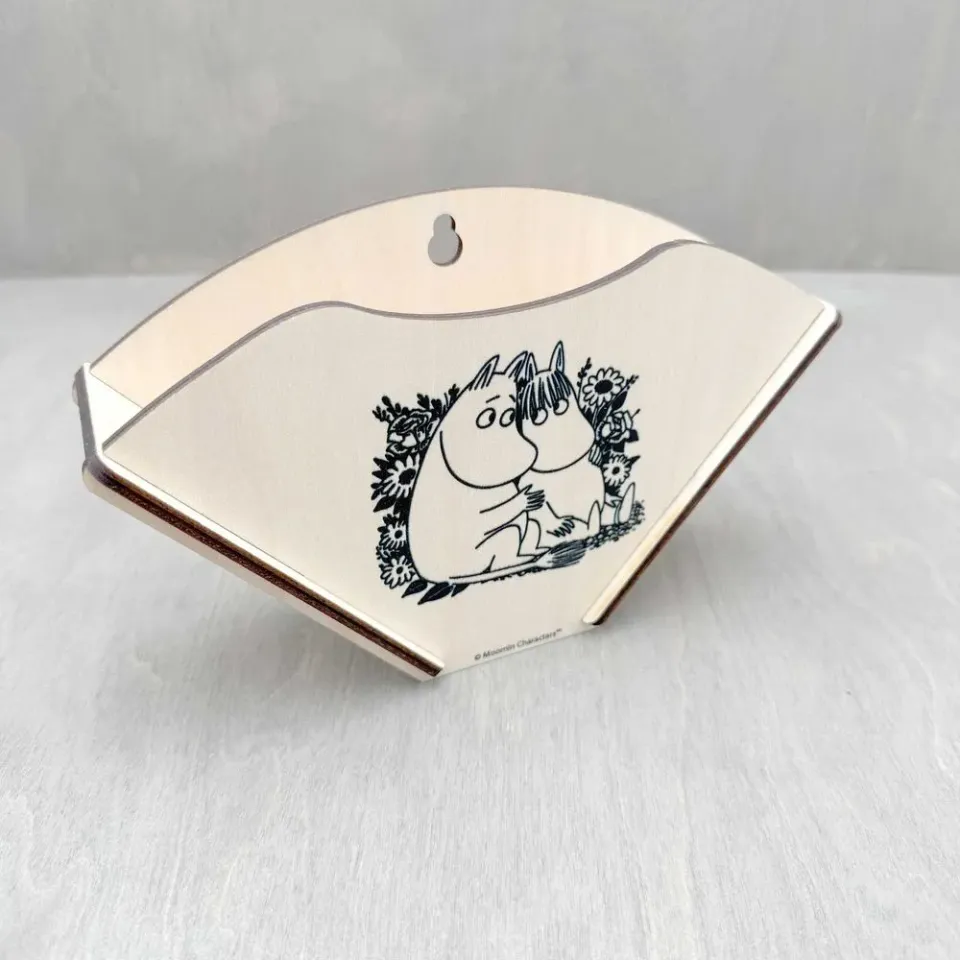 Moomintroll & Snorkmaiden porte-filtre café bouleau N&B
