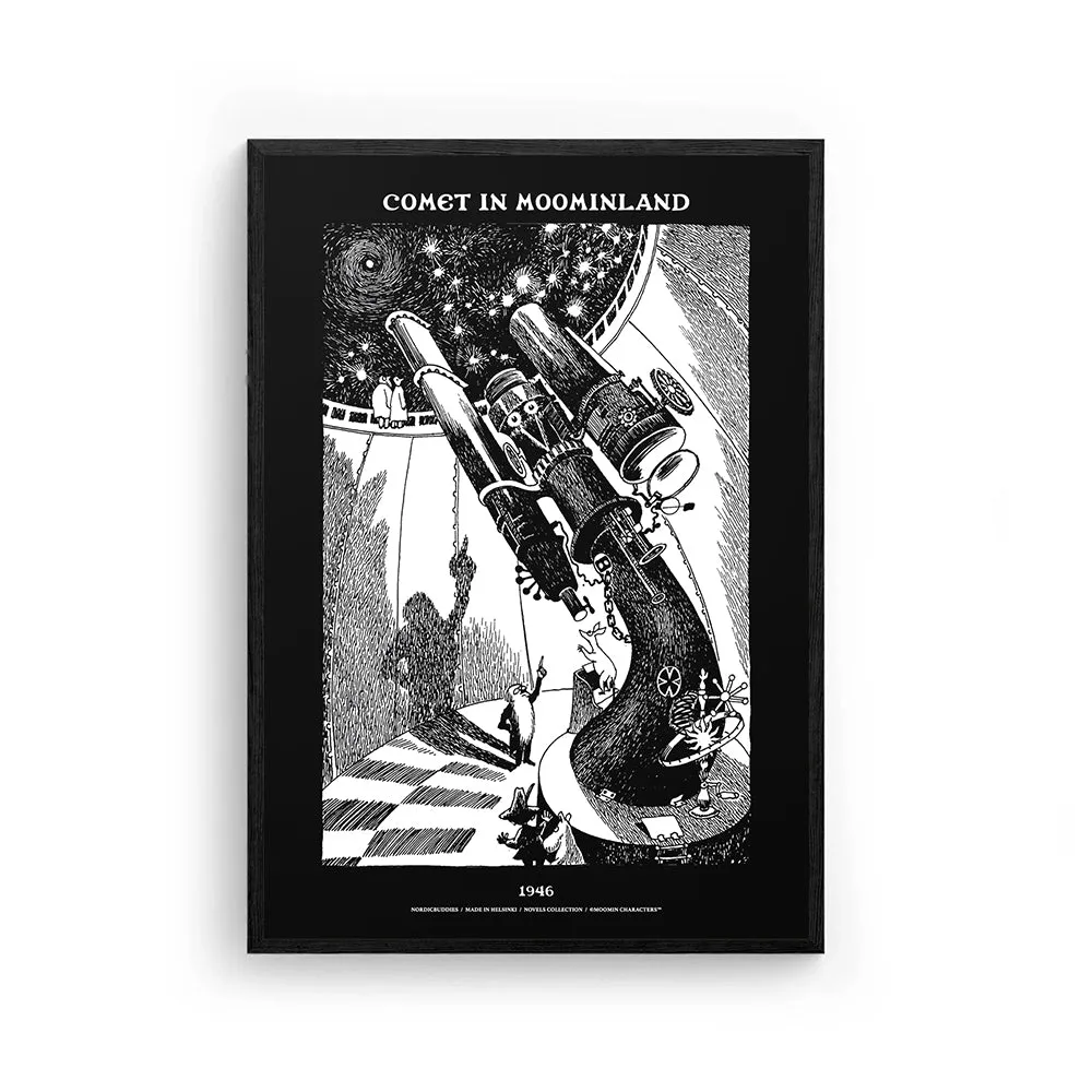Moomintroll Comet Observatory poster noir