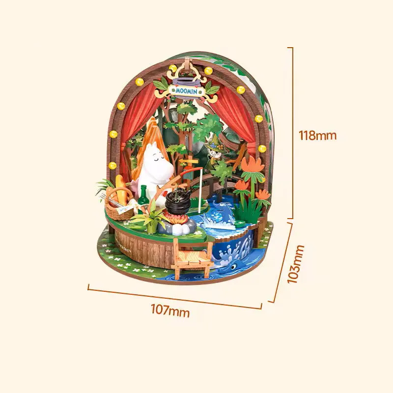 Moomintroll Forest Camp maison poupée 3D DIY Rolife