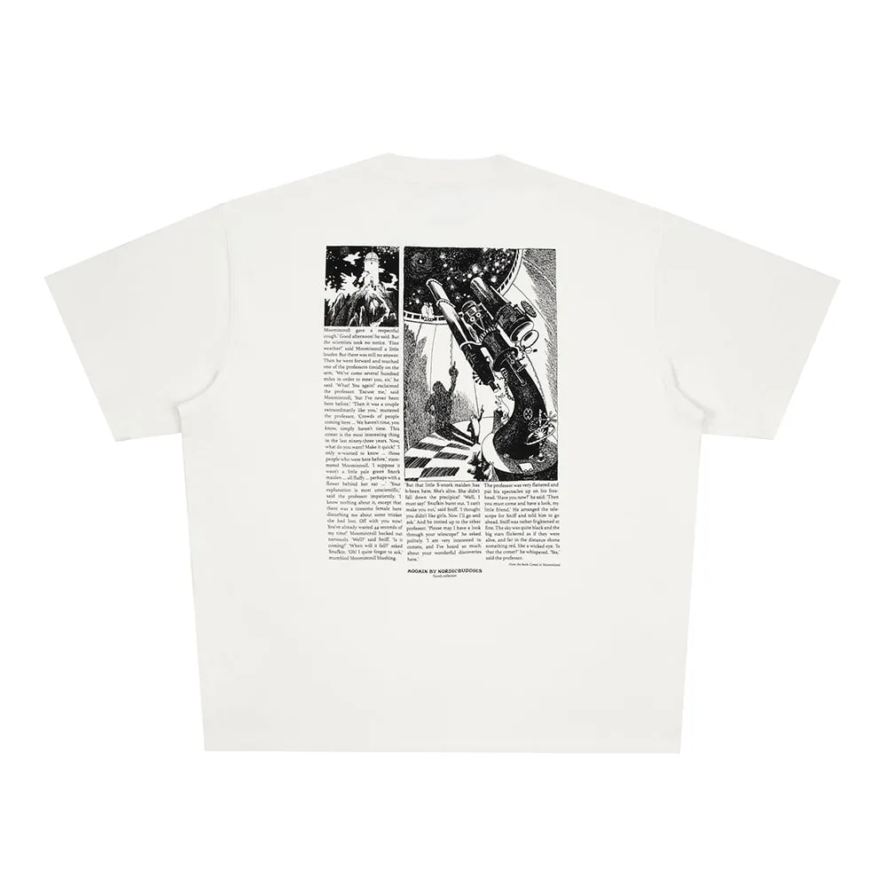 Moomintroll Comet Stilts t-shirt blanc coton bio