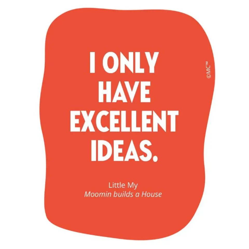 Moomintroll Excellent Ideas autocollant vinyle Petite My 9 cm