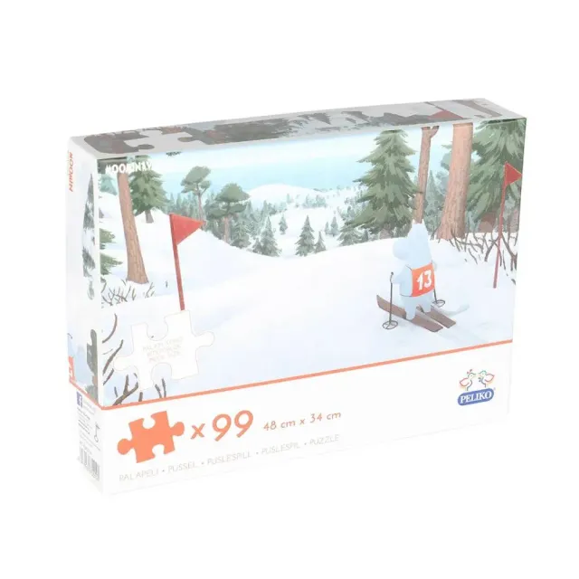 Moomintroll Moominvalley Winter puzzle 99 pièces paysage neige