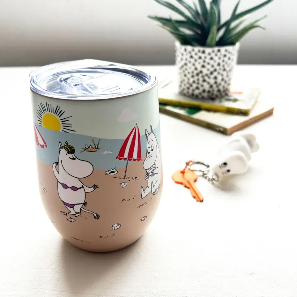Moomintroll Beach mug voyage inox 350 ml