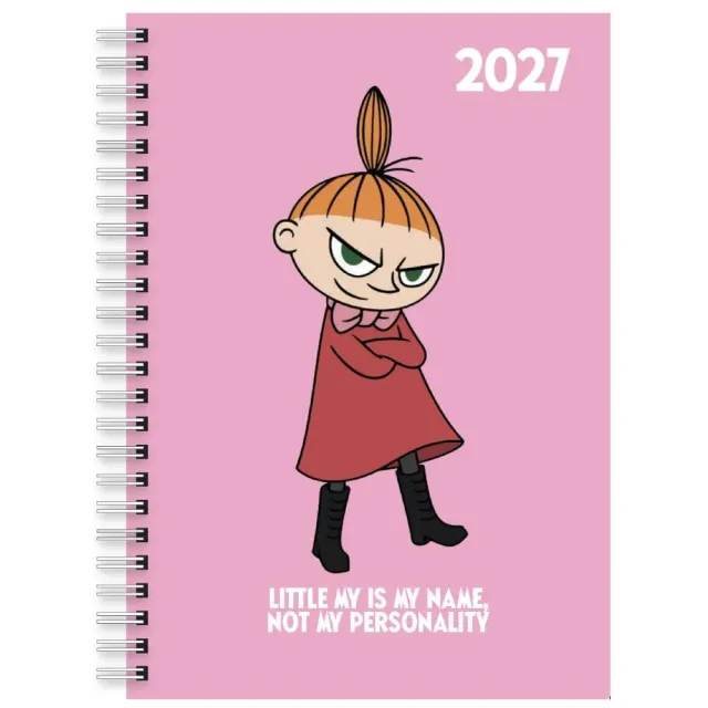 Moomintroll Little My Diary agenda 2027 rose A5
