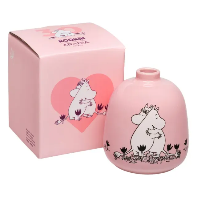Moomintroll Love 30 vase rose 8 cm câlin
