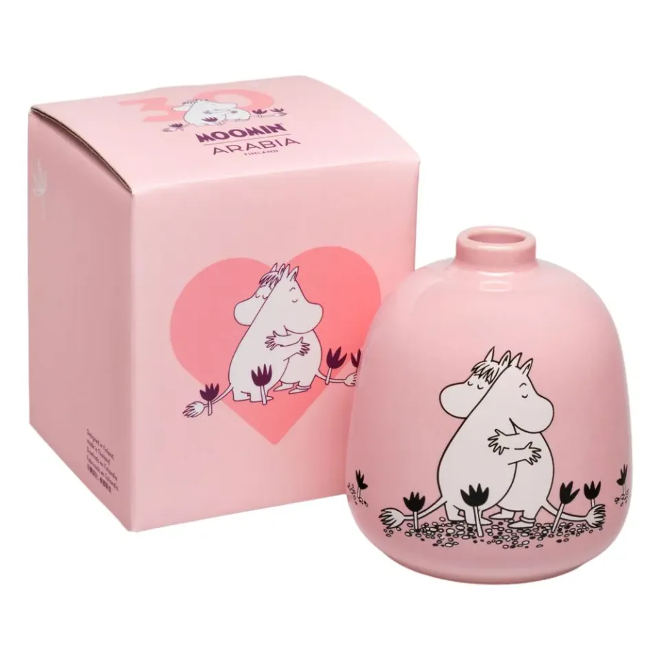 Moomintroll Love 30 vase rose 8 cm câlin