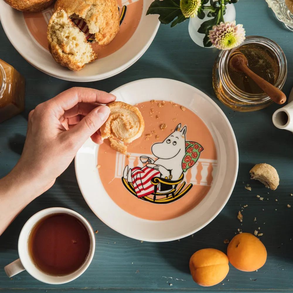 Moomintroll Moominmamma assiette pêche 19 cm