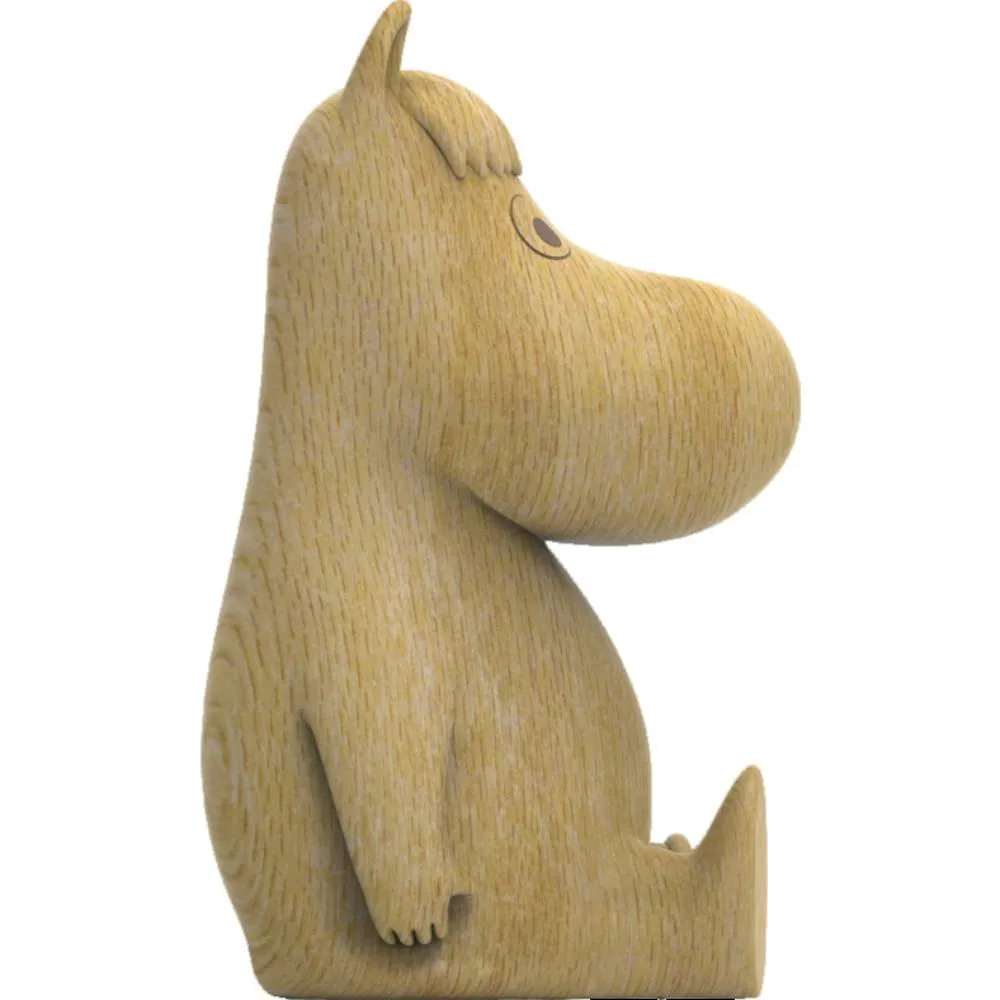 Moomintroll Snorkmaiden figurine en bois 10 cm chêne FSC