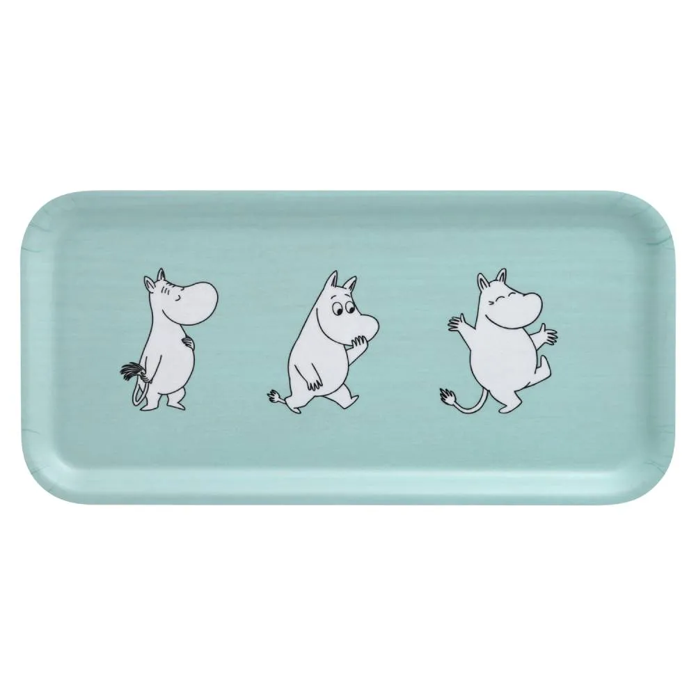 Moomintroll Retro plateau bleu 27 x 13 cm