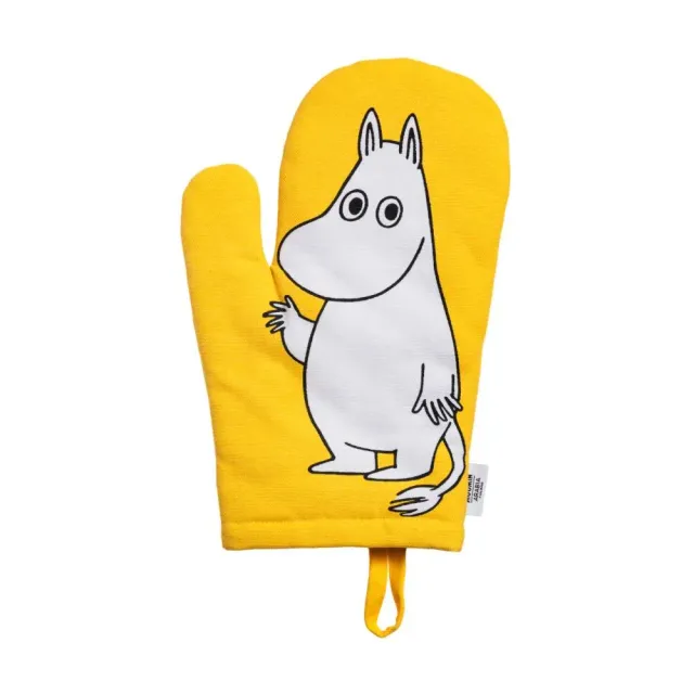 Moomintroll manique jaune coton 14 x 28 cm