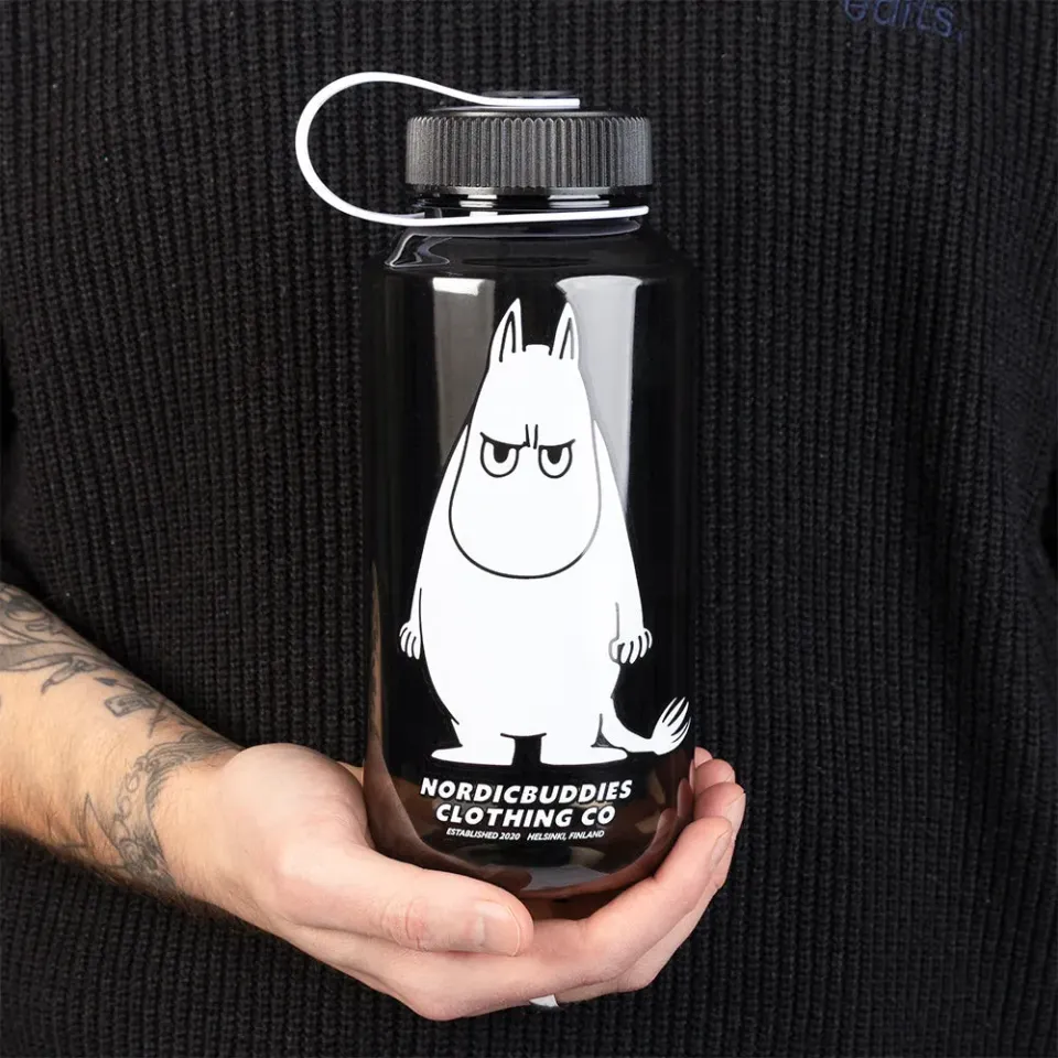 Moomintroll Angry gourde noire 1 L Tritan
