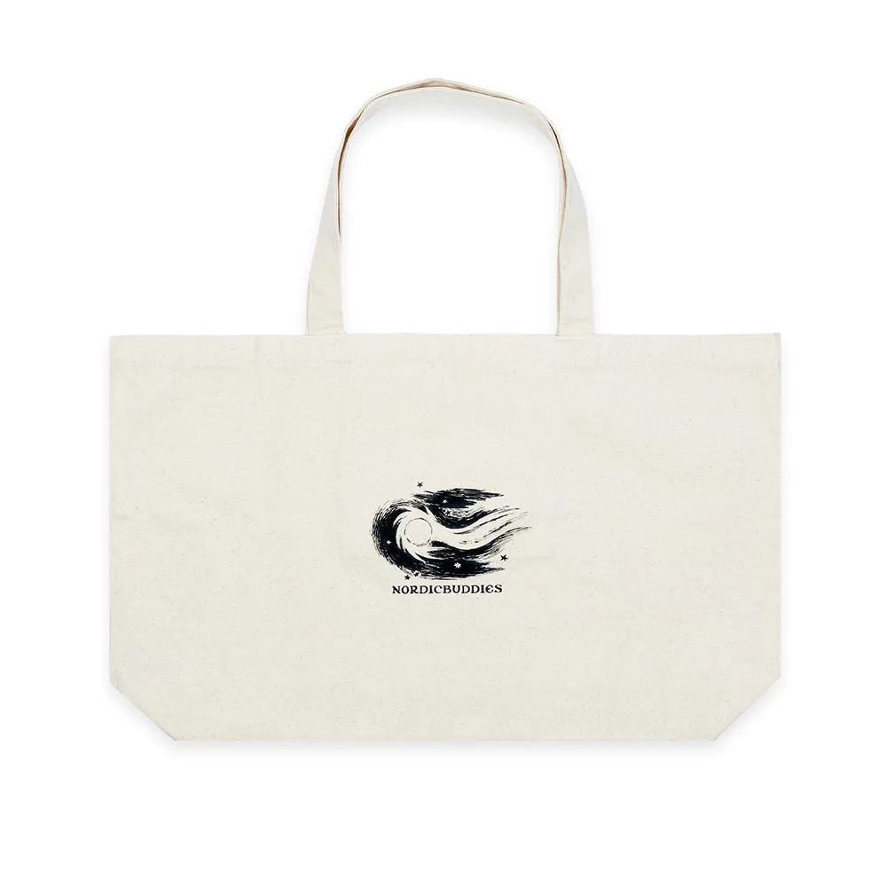 Moomin Comet Stilts tote bag XL blanc coton