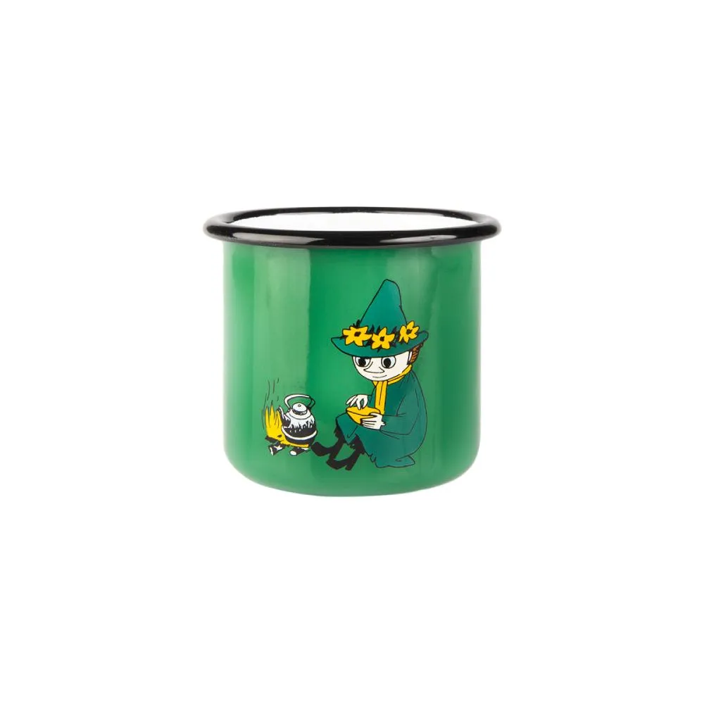 Moomintroll Retro Snufkin mug émaillé vert 37 cl