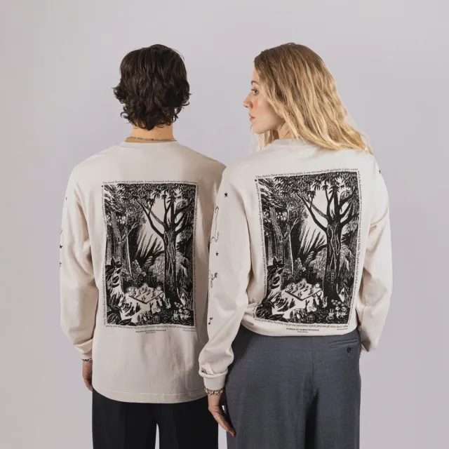 Moomintroll Comet Longsleeve écru coton bio