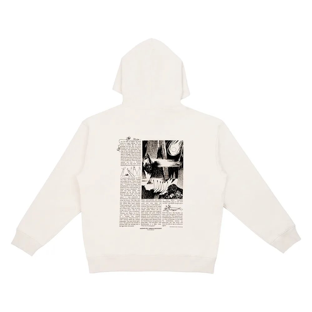 Moomintroll Comet Moomin sweat à capuche beige coton épais