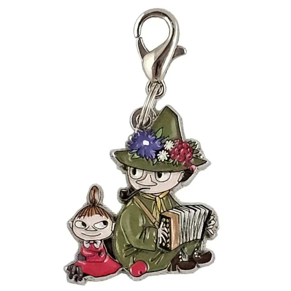 Moomintroll Snufkin & Little My breloque métal 3D