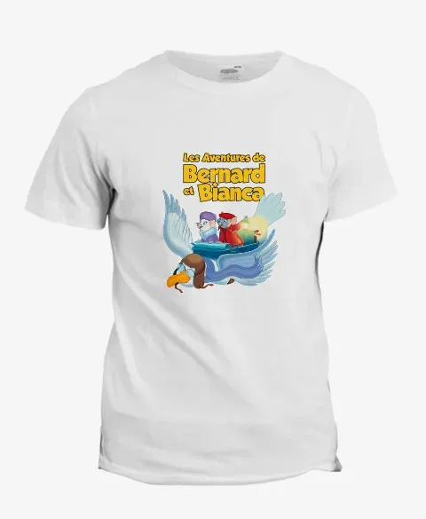 Pixgoodies Bernard et Bianca L’élite S.O.S. Société t-shirt coton