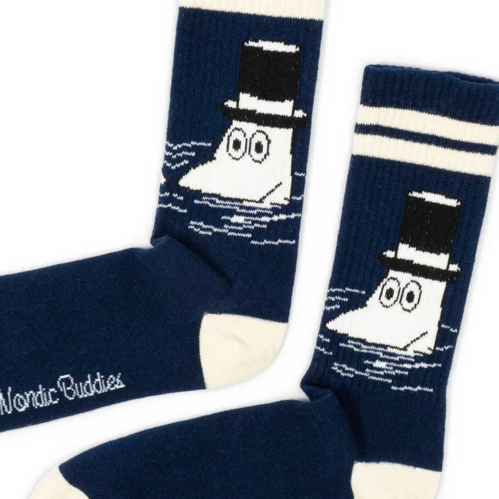 Moomintroll Moominpappa Swimming chaussettes bleu marine 40-45