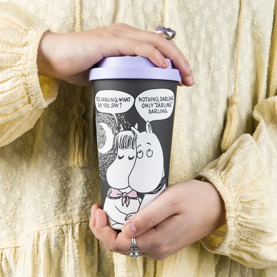 Moomintroll Darling Take-Away mug noir 450 ml