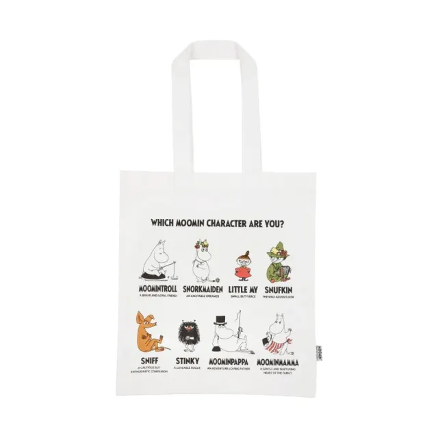Moomin Characters sac cabas blanc coton recyclé 37x41 cm