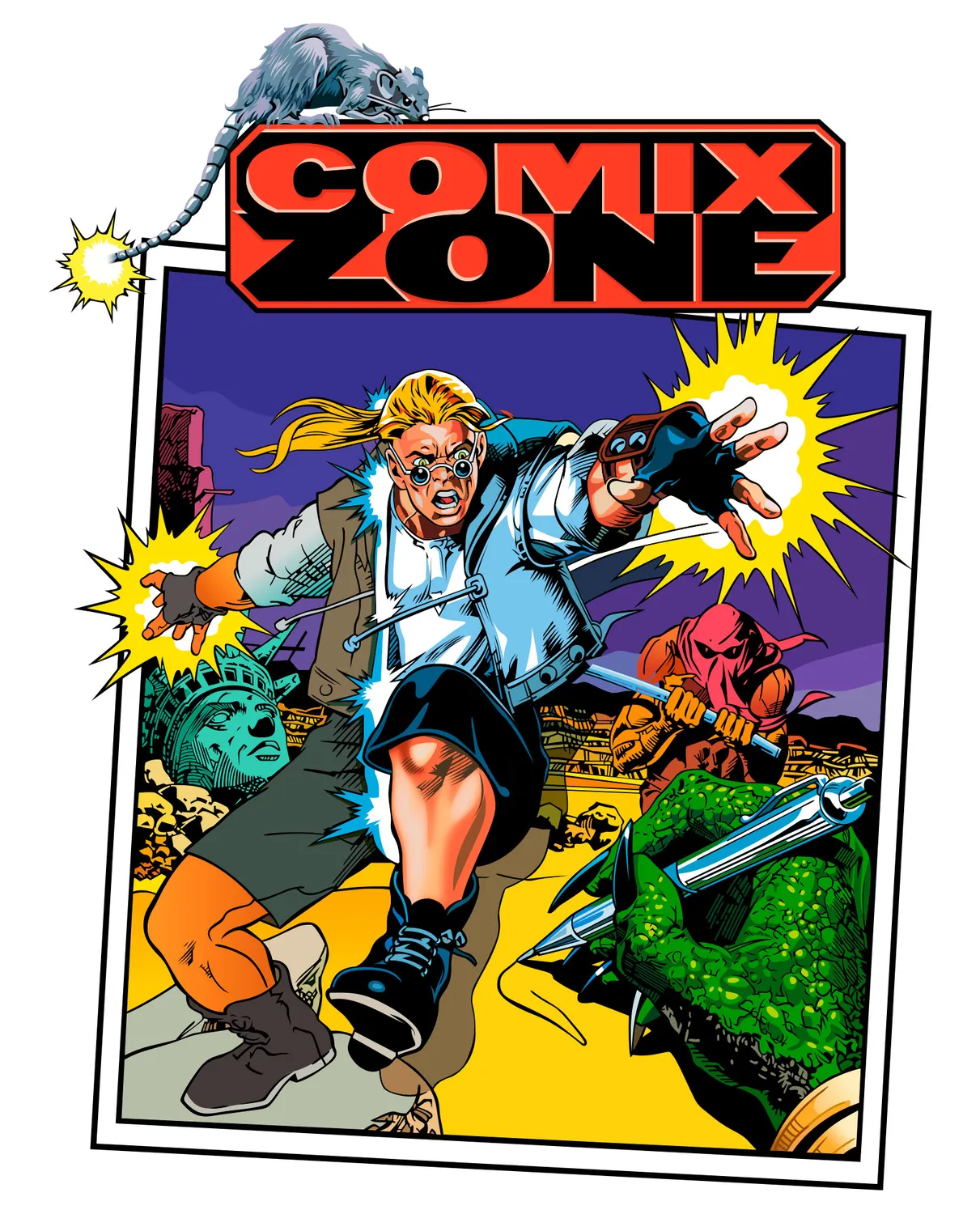 Pixgoodies Comix Zone comics t-shirt coton